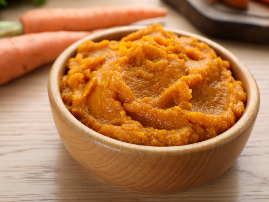 morot- och sötpotatispuré
