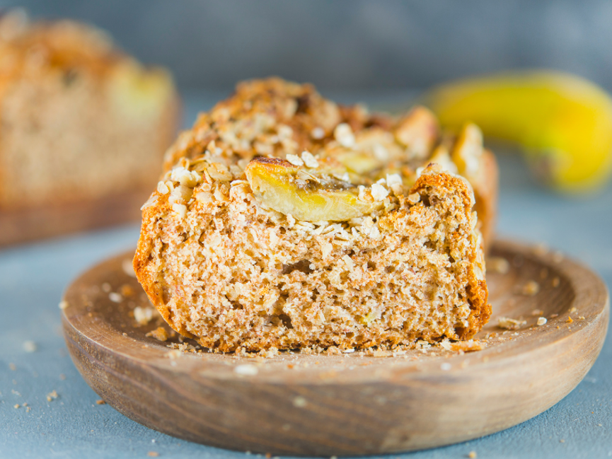 Mjuk havrekaka med banan