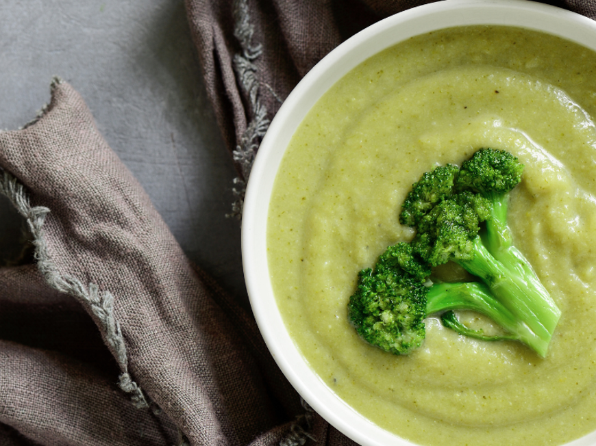 broccoli- och potatispuré