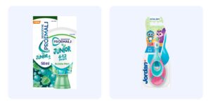 Tandkräm och tandborste