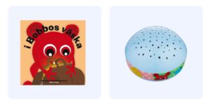 Barnbok och nattlampa