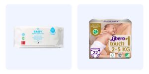 babywipes och blöjor